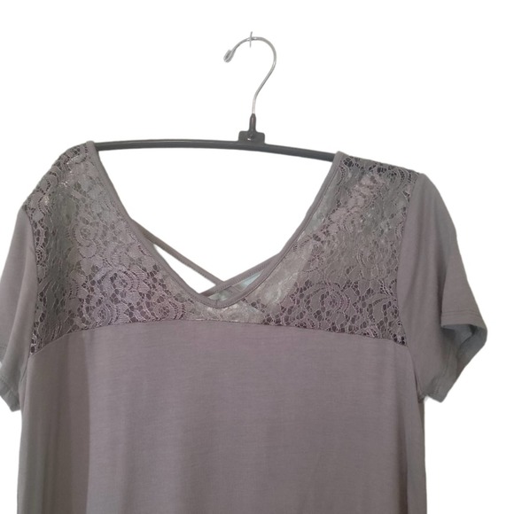 Hippie Rose Regency Core Boho Green Criss-cross Cutout Sheer Lace Sz S - Picture 4 of 6